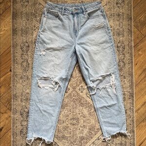 American Eagle Outfitters Light Blue Distressed Jeans